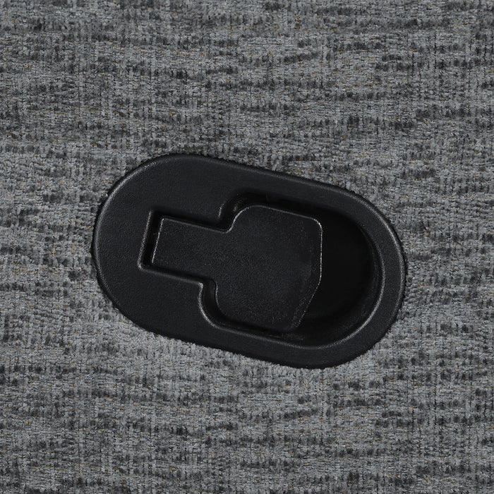 Bahrain Upholstered LAF Recliner Charcoal