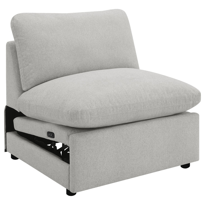 Collins Modular Power Armless Recliner Grey