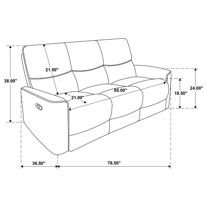 Navarro 3-piece Upholstered Reclining Sofa Set Dark Brown