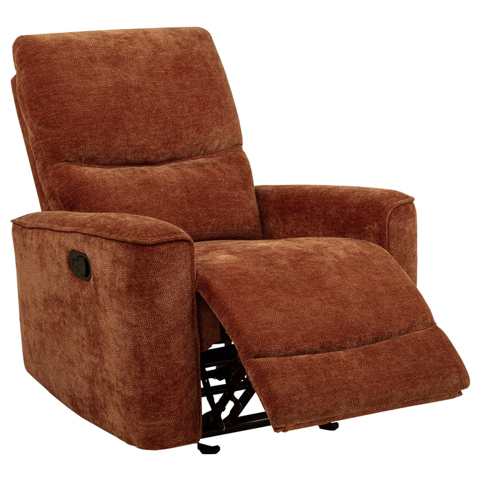 Navarro 3-piece Upholstered Reclining Sofa Set Orange