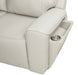 CoasterEveryday Rojas dual power reclining sofa in greige with drop-down console