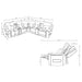 Rojas 3-piece dual power L-shaped sectional sofa with Bluetooth in black by CoasterEveryday