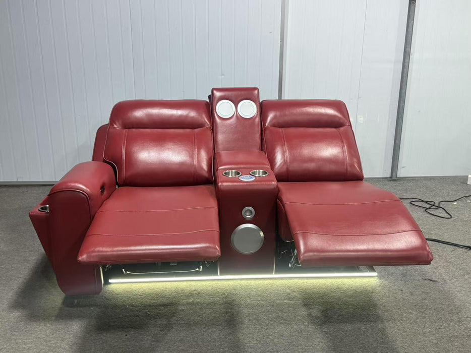 HP0426 Power 2 Reclining Sectional Red