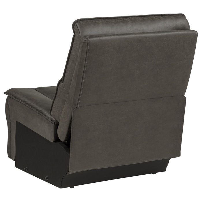 Marcell Transitional Armless Modular Sectional Chair Grey