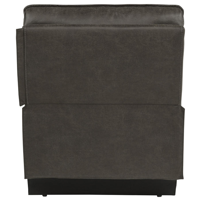 Marcell Transitional Armless Modular Sectional Chair Grey