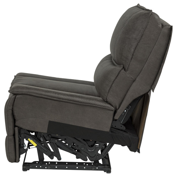 Marcell Transitional Armless Power Recliner Module Grey