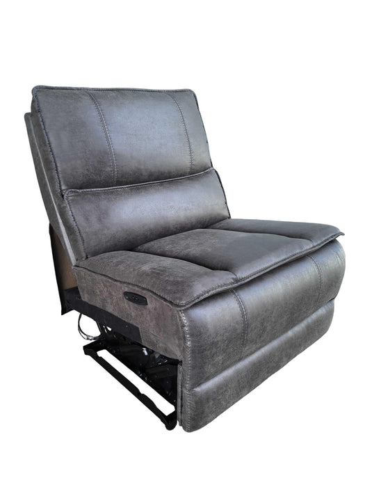 Marcell Transitional Armless Power Recliner Module Grey