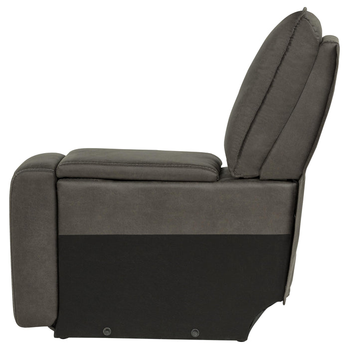 Marcell Upholstered Modular Sectional Console with Charging Grey