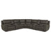 Marcell 7-piece L-shaped power reclining sectional with dual consoles in grey by CoasterEveryday