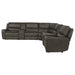 Marcell 7-piece L-shaped power reclining sectional with dual consoles in grey by CoasterEveryday