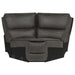 CoasterEveryday Marcell 7-piece grey L-shaped power reclining sectional with dual consoles