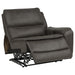 CoasterEveryday Marcell 7-piece grey L-shaped power reclining sectional with dual consoles