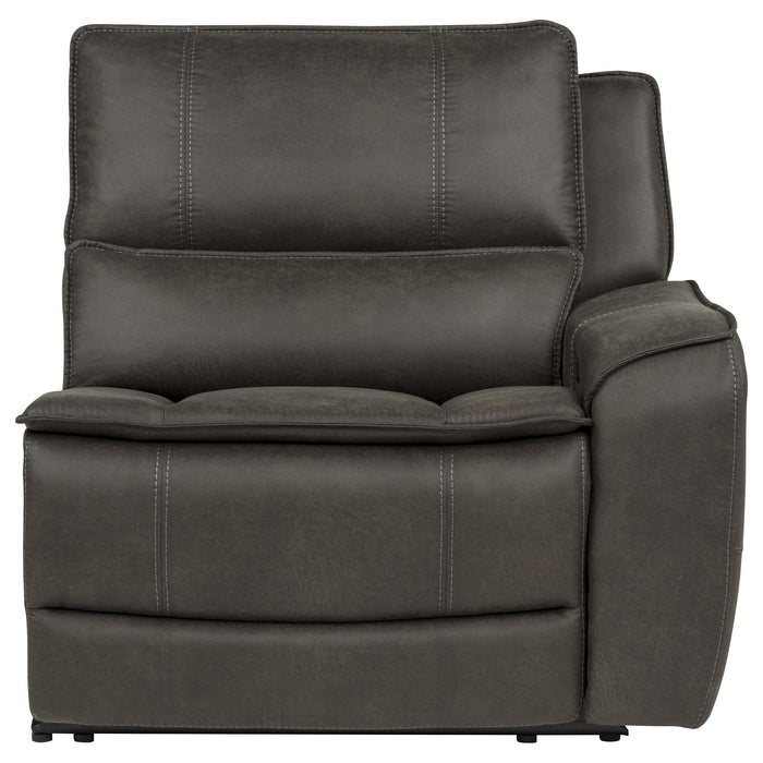 Marcell Transitional RAF Power Recliner with USB Charging Grey