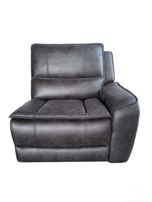 Marcell Transitional RAF Power Recliner with USB Charging Grey