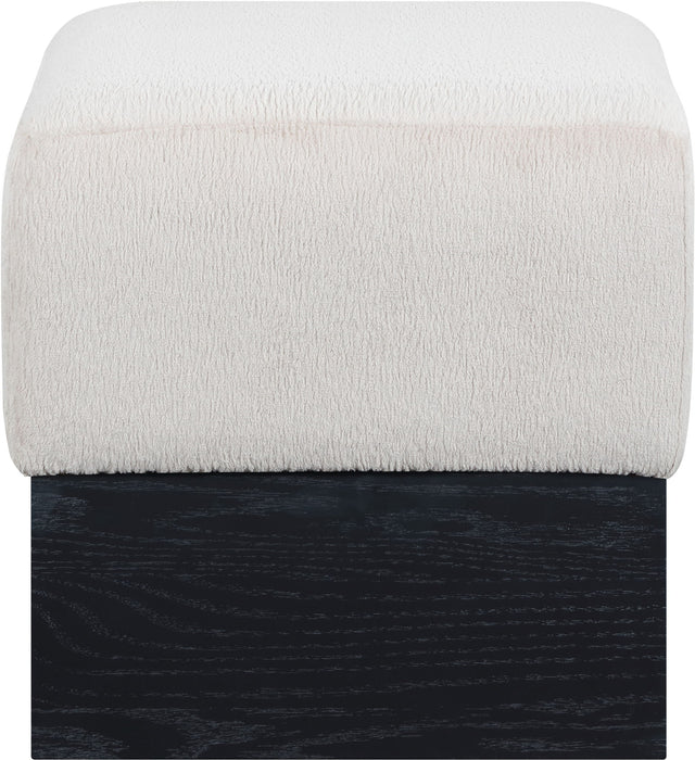 Havre - Ottoman / Stool With Black Base