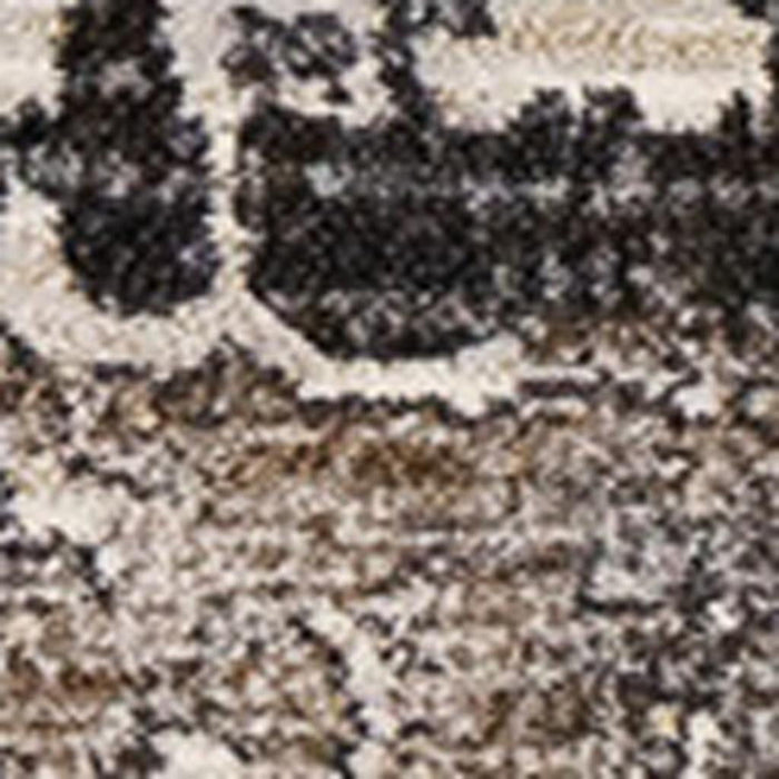 8' X 11' Abstract Area Rug (660110) - Gray / Black / Tan