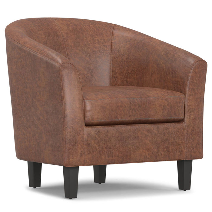 30" Leather Arm Chair - Brown
