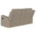 Brentwood 2-piece taupe upholstered reclining sofa set by CoasterEveryday