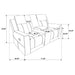 Brentwood 2-piece upholstered reclining sofa set in taupe by CoasterEveryday