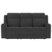 Brentwood charcoal 2-piece upholstered reclining sofa set by CoasterEveryday
