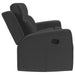 Brentwood 2-piece upholstered reclining sofa set in charcoal by CoasterEveryday