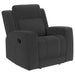 Brentwood 3-piece charcoal upholstered reclining sofa set by CoasterEveryday