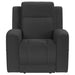 Brentwood charcoal 3-piece upholstered reclining sofa set by CoasterEveryday