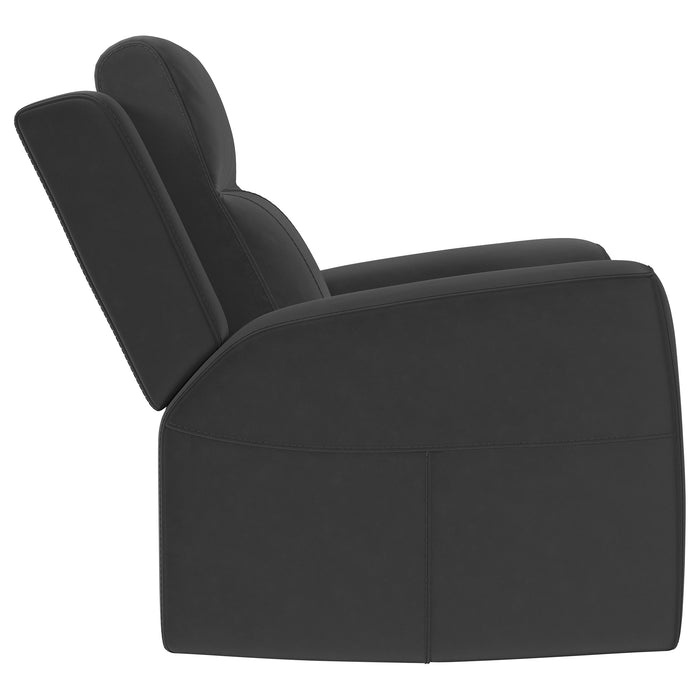 Brentwood 3-piece charcoal upholstered reclining sofa set by CoasterEveryday