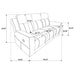 Brentwood 3-piece upholstered reclining sofa set in charcoal by CoasterEveryday