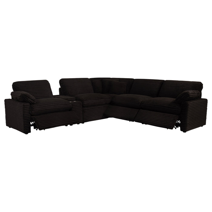 Collins 6-piece Modular Power Reclining Sectional Chocolate Brown