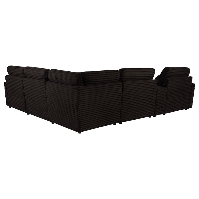 Collins 6-piece Modular Power Reclining Sectional Chocolate Brown