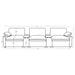 CoasterEveryday Collins 5-piece chocolate brown power reclining home theater seating with plush upholstery and armrests.