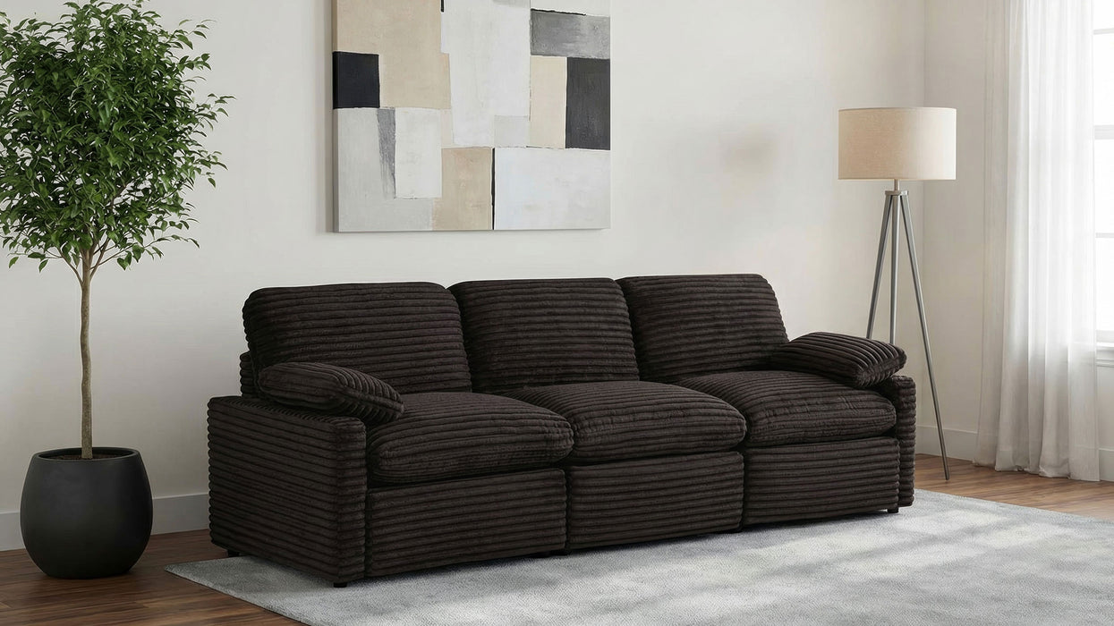Collins Modular Power Sofa Chocolate Brown
