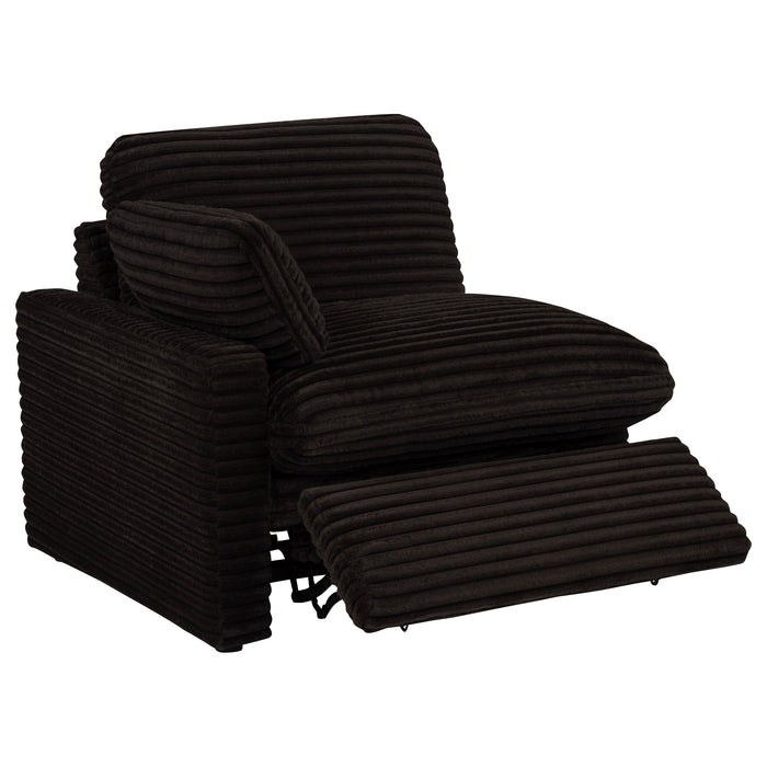 Collins Modular Power Loveseat Chocolate Brown