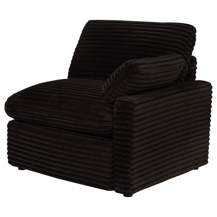 Collins Modular Power Loveseat Chocolate Brown