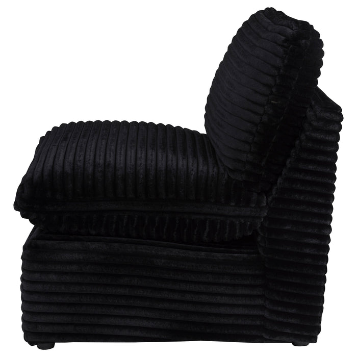 Collins Modular Armless Chair Black