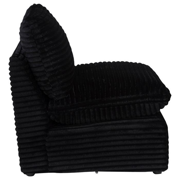 Collins Modular Armless Chair Black