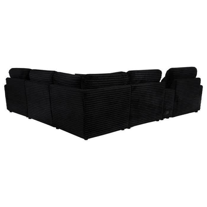 Collins 6-piece Modular Power Reclining Sectional Black