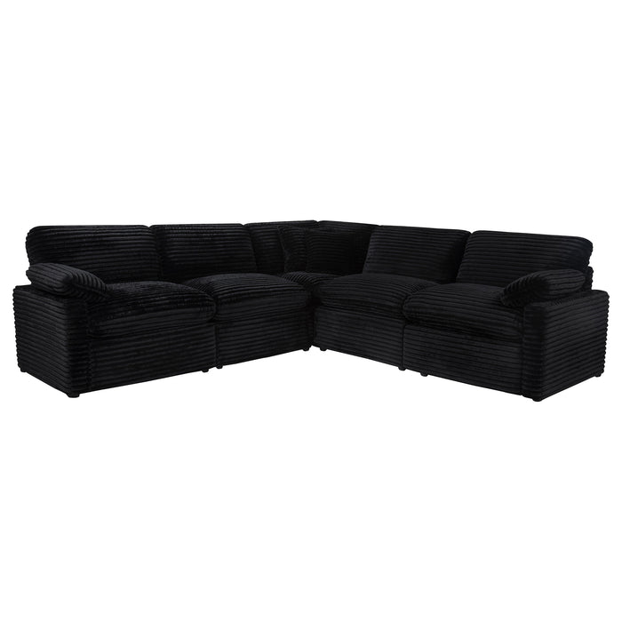 Collins 5-piece Modular Power Reclining Sectional Black