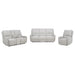 Sylmar 3-piece chenille power reclining sofa set in dove grey by CoasterEveryday