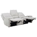 CoasterEveryday Sylmar 3-piece chenille power reclining sofa set in dove grey