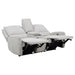 CoasterEveryday Sylmar 3-piece chenille power reclining sofa set in dove grey