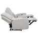 Sylmar Chenille upholstered power reclining sofa in dove grey by CoasterEveryday
