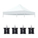 Giga canopy replacement top with four W8 bags, compatible with pop-up tents, cover only, frame not included.