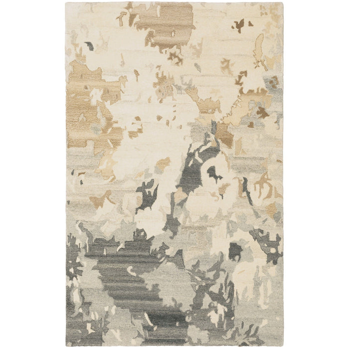 10' X 13' Wool Abstract Hand Tufted Area Rug - Beige