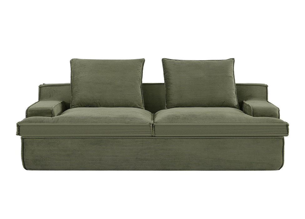 Nimbus - Oversized Full Foam 4 Seater Couch For Living Room Upholstered In Soft, Wide Armrests