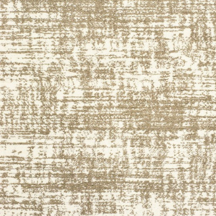 7.9' x 10.8' Abstract Strokes Area Rug - Ivory And Gray