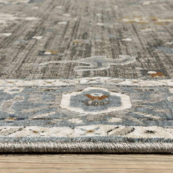 8' X 11' Oriental Area Rug - Blue