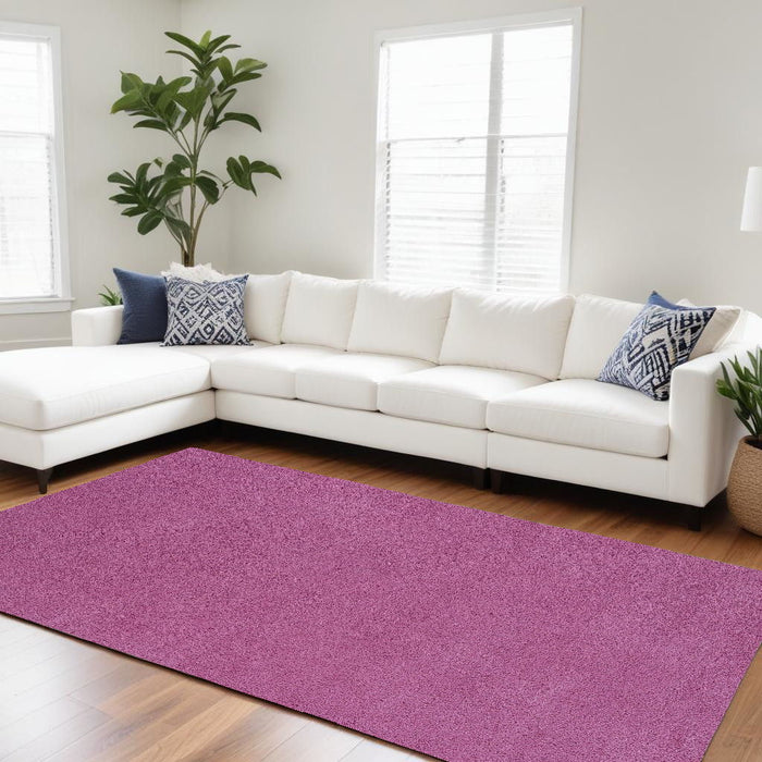 8' x 10' Hand Woven Area Rug - Hot Pink
