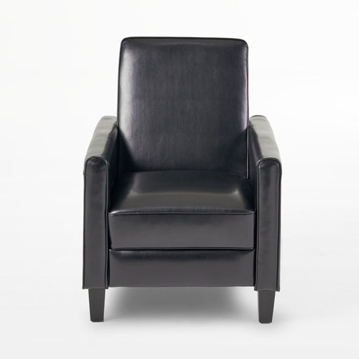 Giga upholstered push back recliner chair for living room with cushioned back and armrests, in a modern design.